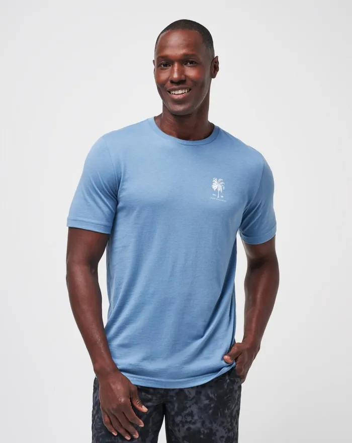 Men Tees TravisMathew PALM GRASS TEE Coronet