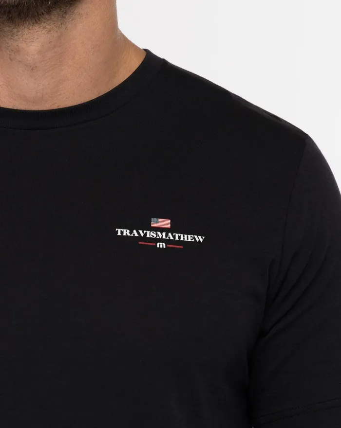 Men Tees TravisMathew PEAK SUMMER TEE Black