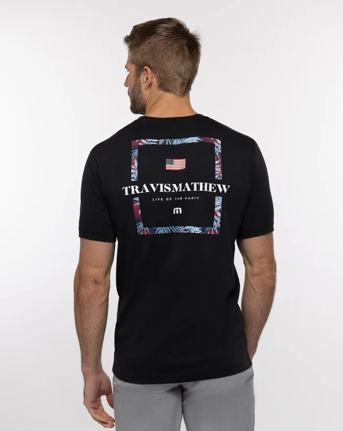 Men Tees TravisMathew PEAK SUMMER TEE Black