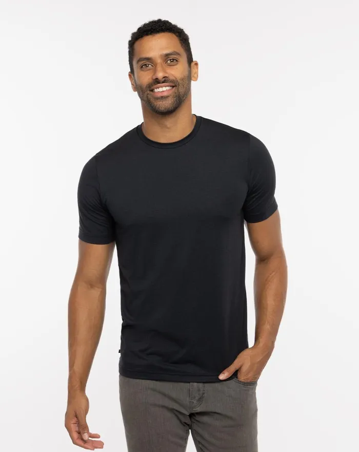 Men Tees TravisMathew POTHOLDER CREW TEE Black