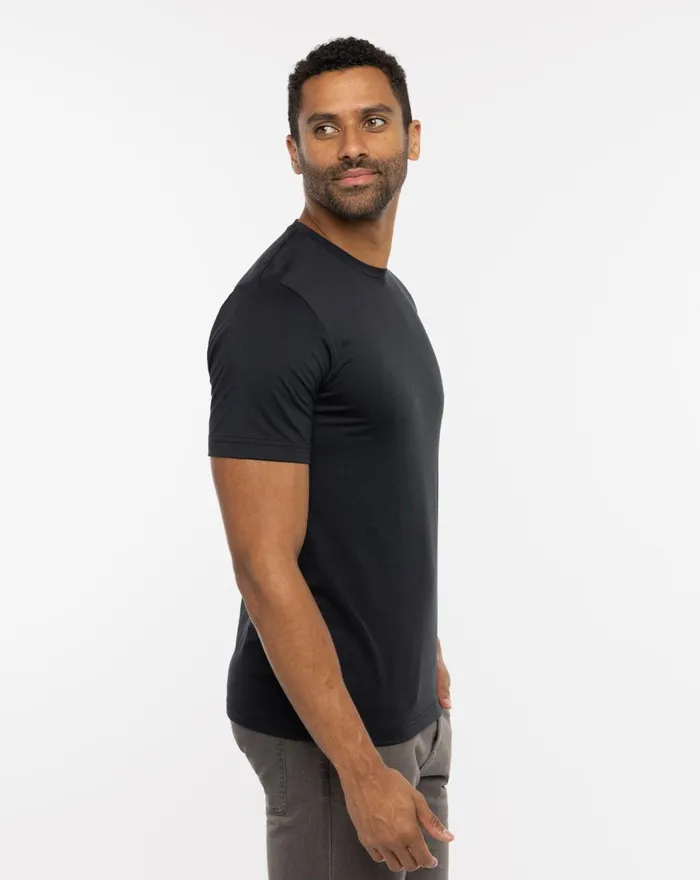 Men Tees TravisMathew POTHOLDER CREW TEE Black