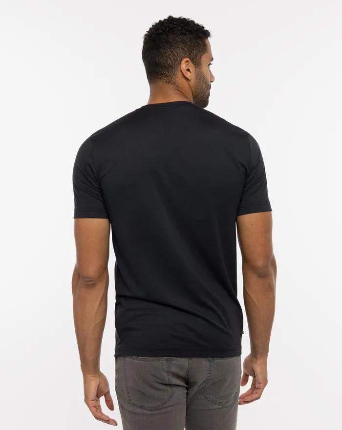 Men Tees TravisMathew POTHOLDER CREW TEE Black