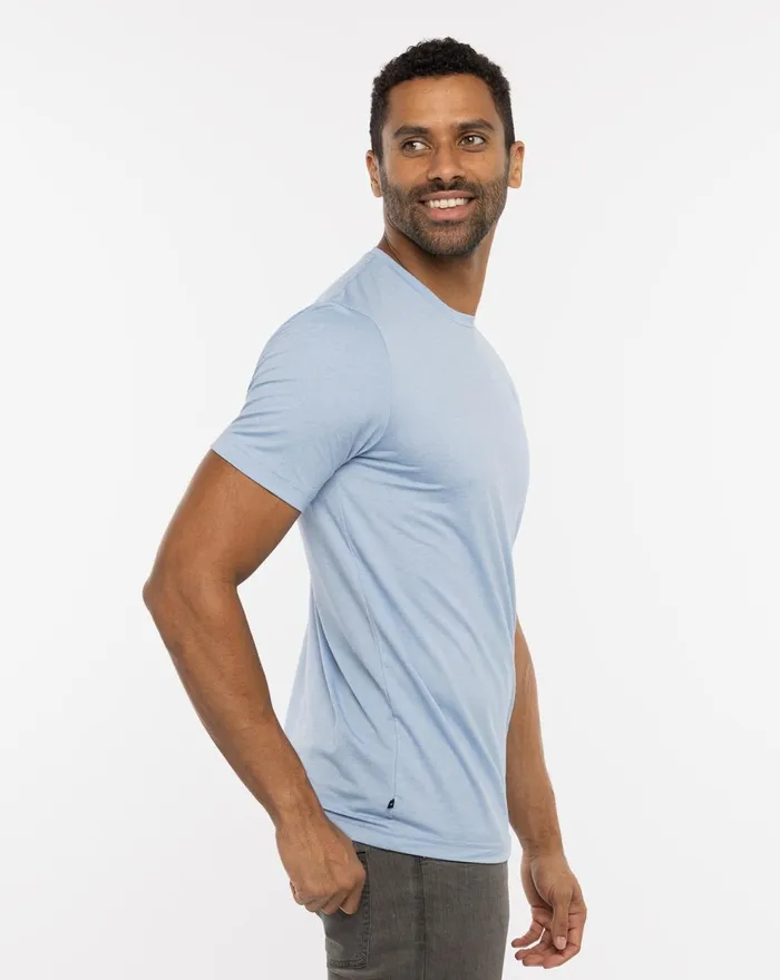 Men Tees TravisMathew POTHOLDER CREW TEE Heather Allure