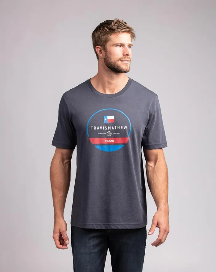 Men Tees TravisMathew PRAIRIE SKY TEE Blue Nights
