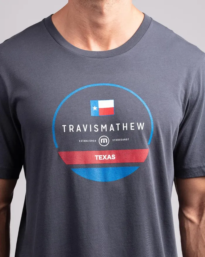 Men Tees TravisMathew PRAIRIE SKY TEE Blue Nights