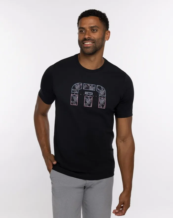Men Tees TravisMathew PRIVATE PALAPA TEE Black