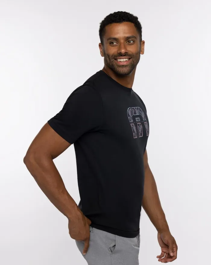 Men Tees TravisMathew PRIVATE PALAPA TEE Black Men Tees TravisMathew PRIVATE PALAPA TEE Black
