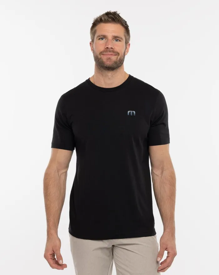 Men Tees TravisMathew PROBLEM FREE TEE Black
