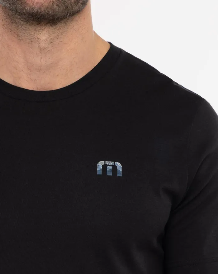 Men Tees TravisMathew PROBLEM FREE TEE Black Men Tees TravisMathew PROBLEM FREE TEE Black