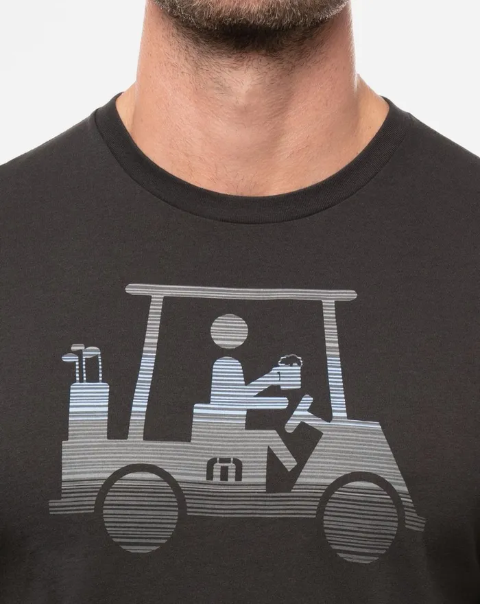 Men Tees TravisMathew RACE YOU TEE Black