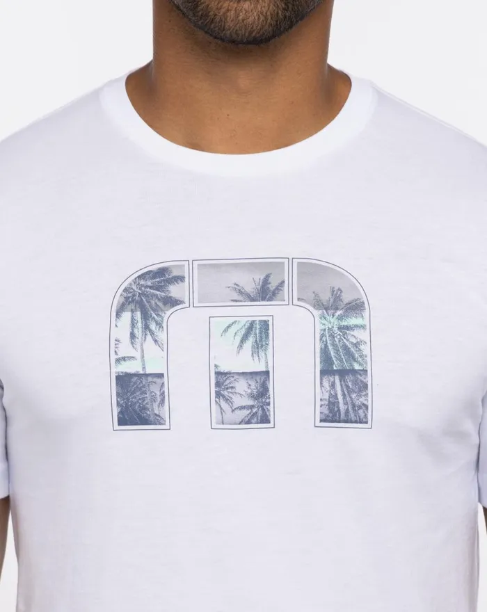 Men Tees TravisMathew REEF LIFE TEE White Men Tees TravisMathew REEF LIFE TEE White