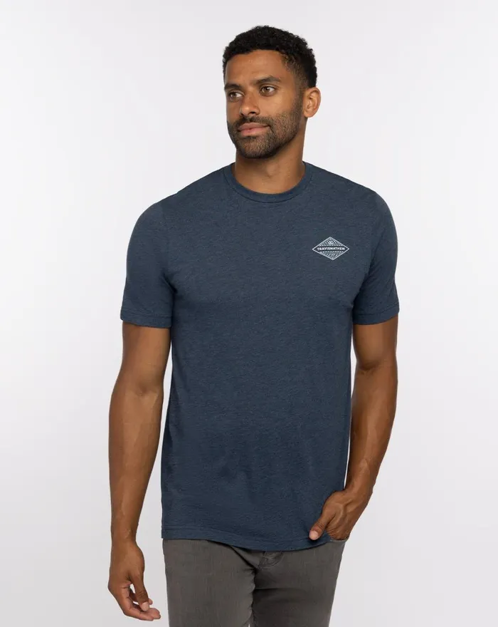 Men Tees TravisMathew REPOSADO TEE Heather Peacoat