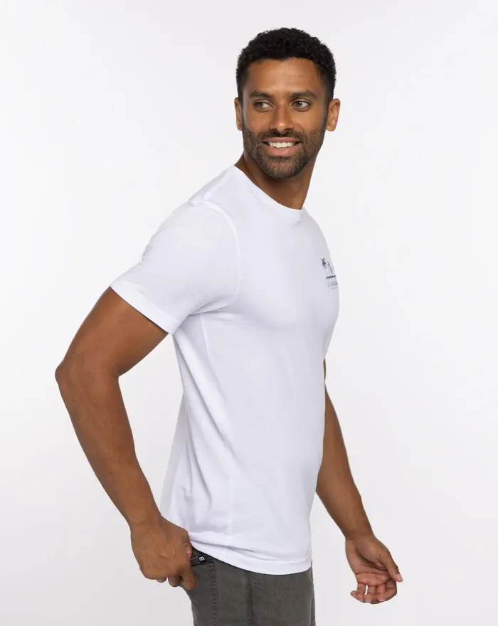 Men Tees TravisMathew RESORT LIFE TEE White Men Tees TravisMathew RESORT LIFE TEE White