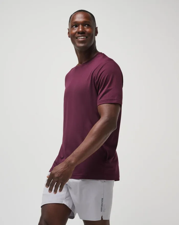 Men Tees TravisMathew RISK TAKER ACTIVE TEE Winetasting
