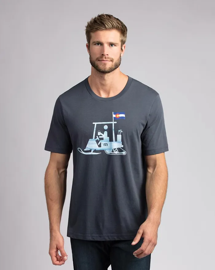 Men Tees TravisMathew ROCKIES ROAD TEE Blue Nights