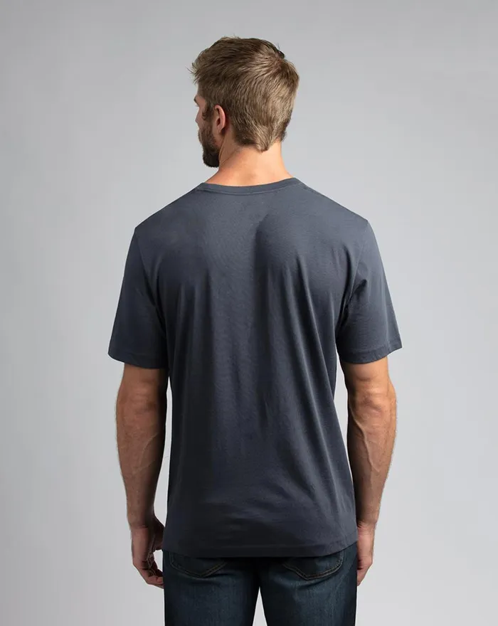 Men Tees TravisMathew ROCKIES ROAD TEE Blue Nights