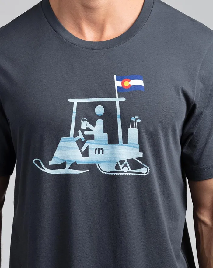 Men Tees TravisMathew ROCKIES ROAD TEE Blue Nights