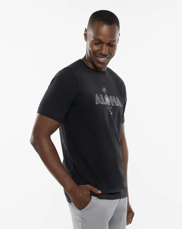 Men Tees TravisMathew SANDBAR 20 TEE Black