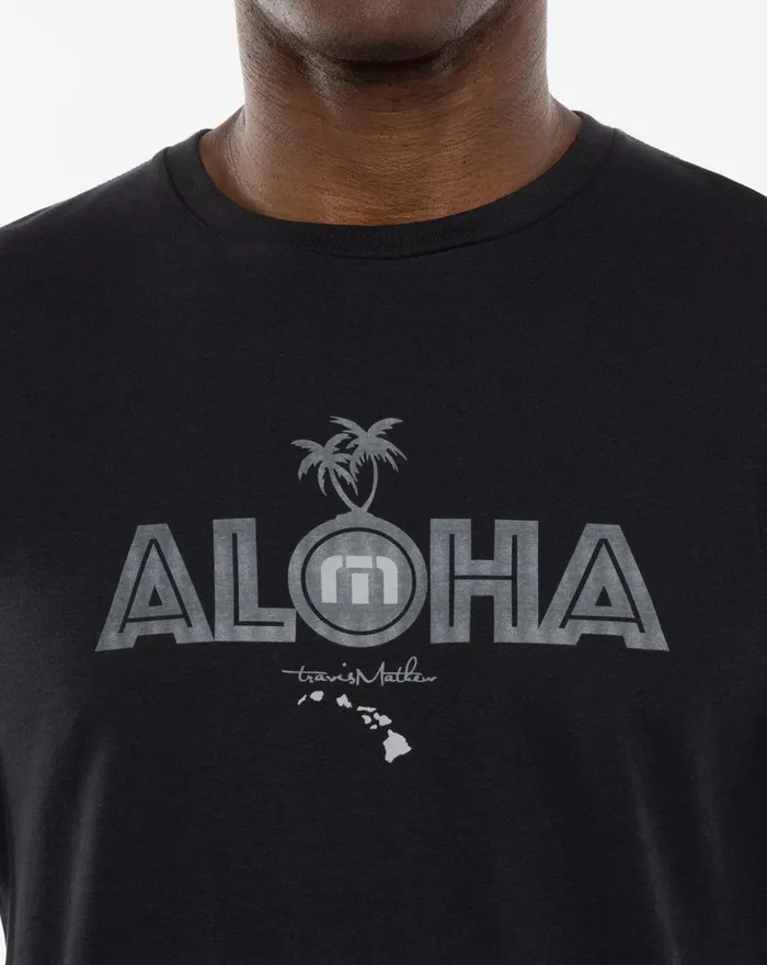 Men Tees TravisMathew SANDBAR 20 TEE Black