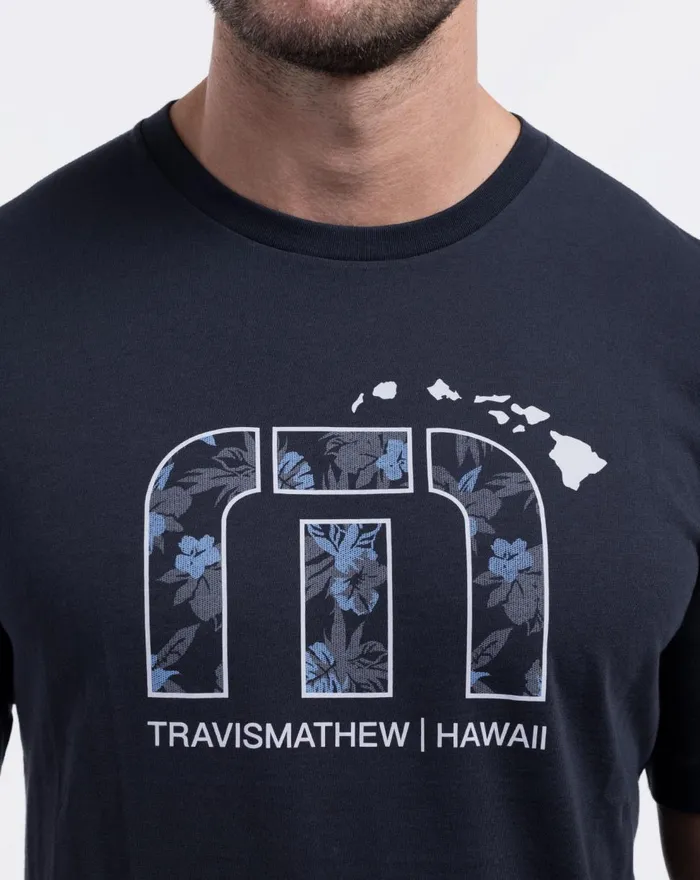 Men Tees TravisMathew SATELLITE PHOTO TEE Black Men Tees TravisMathew SATELLITE PHOTO TEE Black