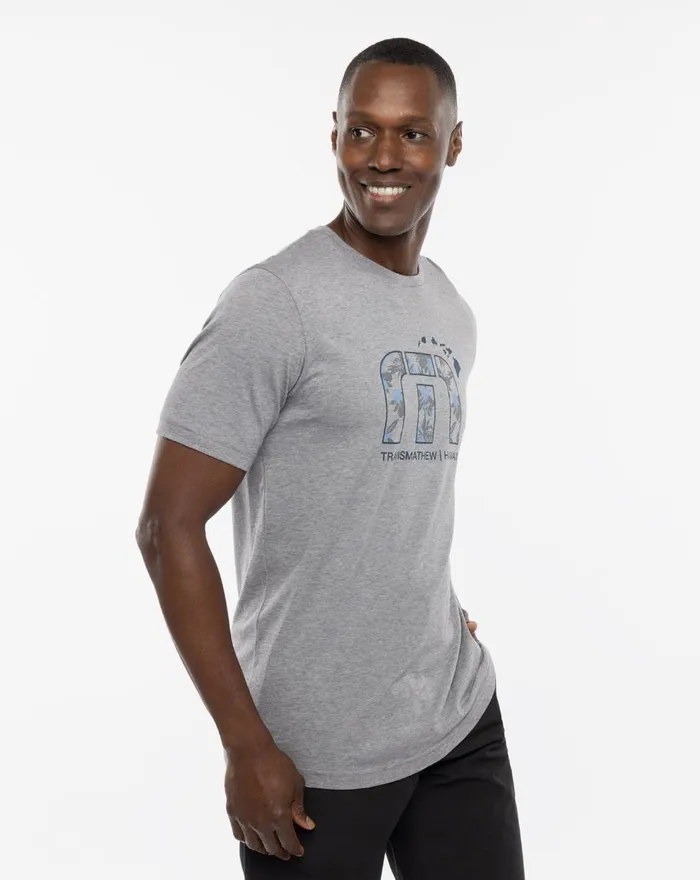 Men Tees TravisMathew SATELLITE PHOTO TEE Heather Grey Men Tees TravisMathew SATELLITE PHOTO TEE Heather Grey
