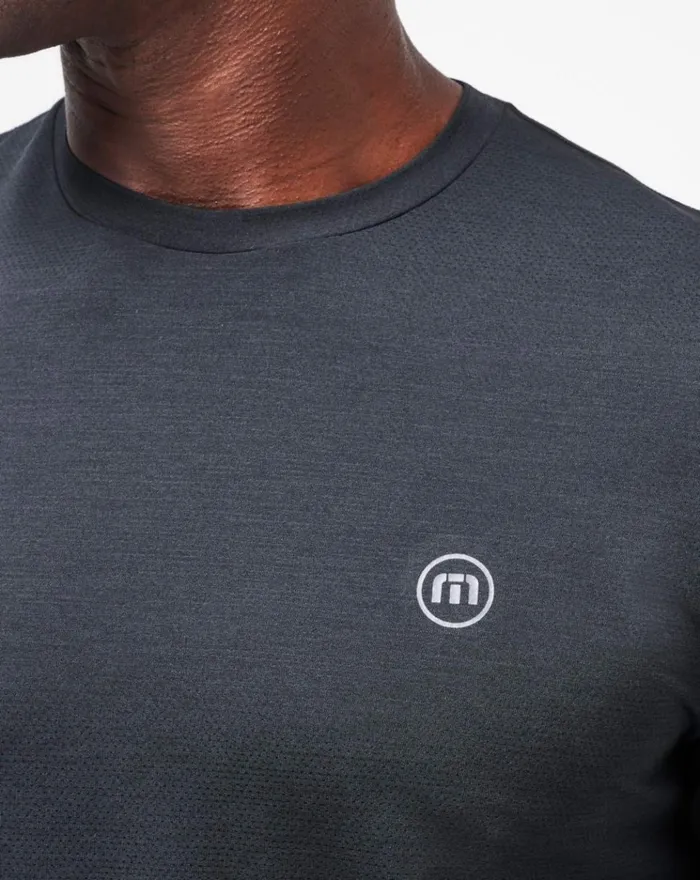 Men Tees TravisMathew SCENIC VISTA ACTIVE TEE Black