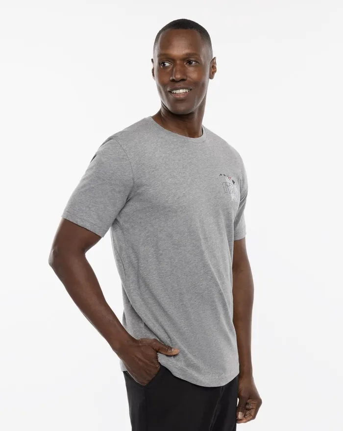 Men Tees TravisMathew SEACLUSION TEE Heather Grey
