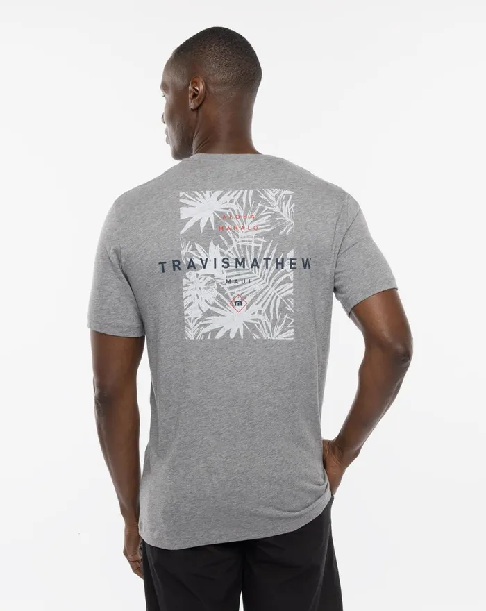 Men Tees TravisMathew SEACLUSION TEE Heather Grey