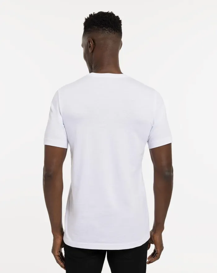 Men Tees TravisMathew SECONDARY SCHOOL TEE White Men Tees TravisMathew SECONDARY SCHOOL TEE White