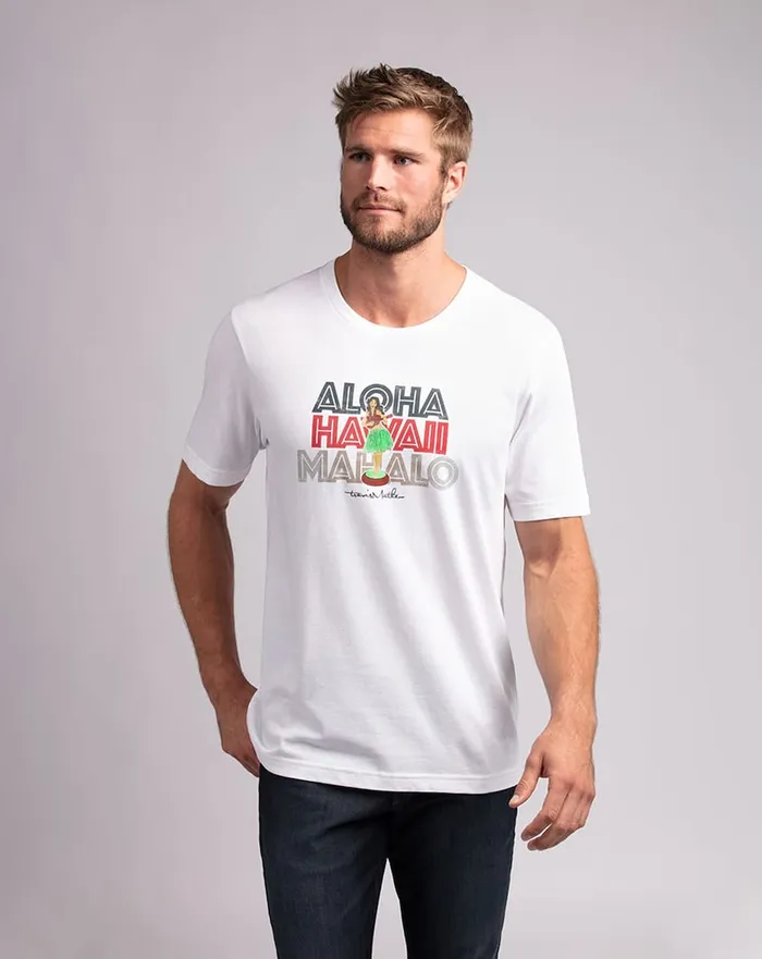 Men Tees TravisMathew SET SAIL TEE White
