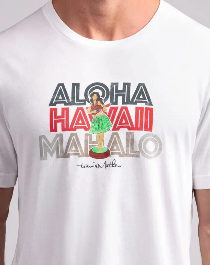 Men Tees TravisMathew SET SAIL TEE White