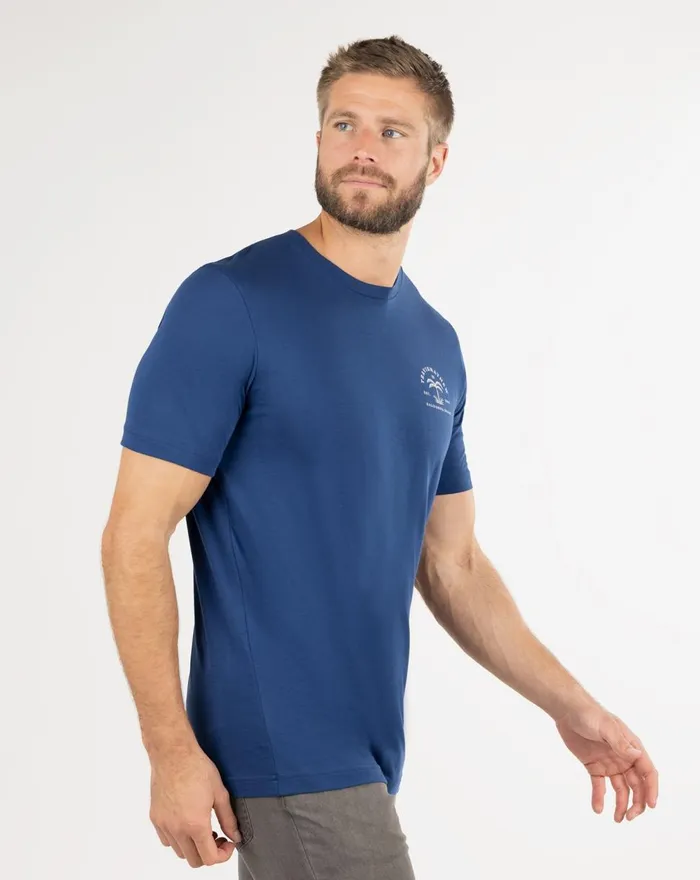 Men Tees TravisMathew SHOCK AND AWE TEE Estate Blue