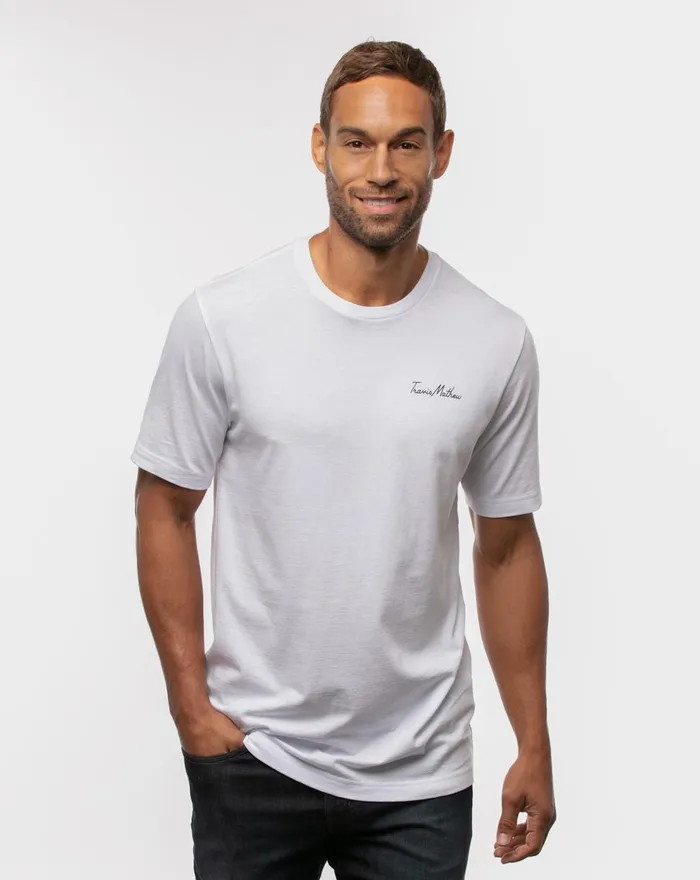 Men Tees TravisMathew SHOT GLASS TEE White