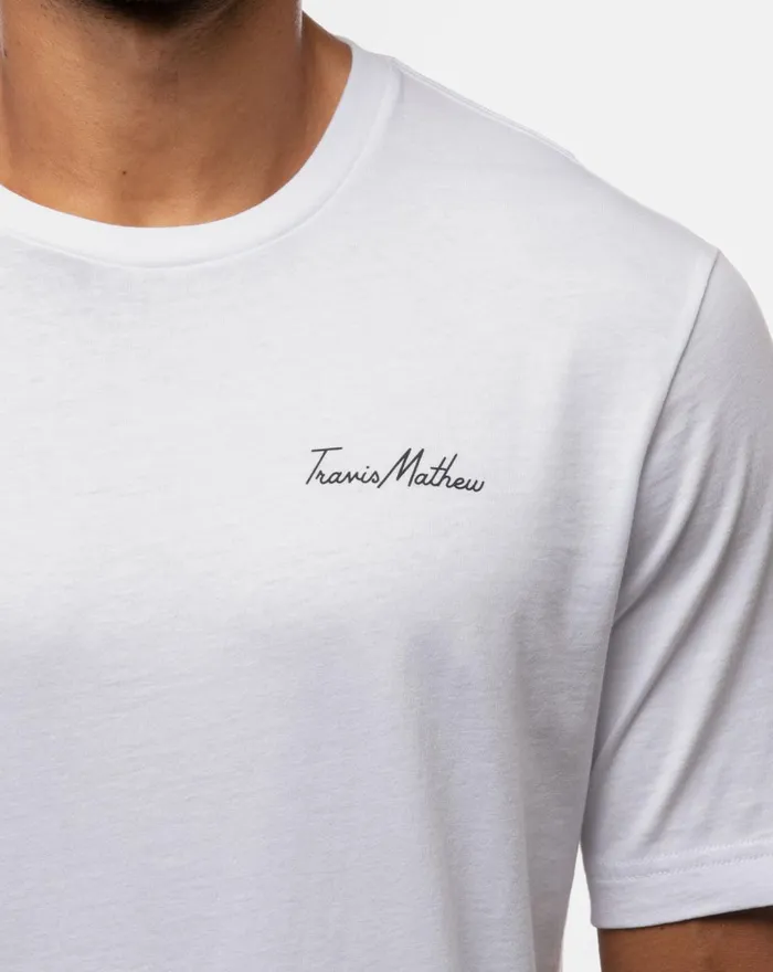 Men Tees TravisMathew SHOT GLASS TEE White