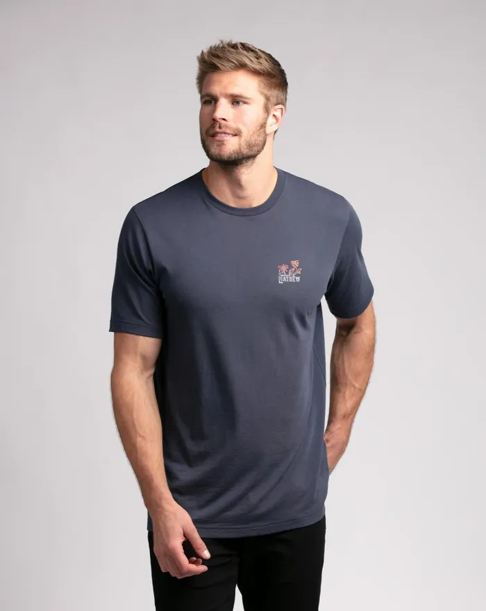 Men Tees TravisMathew SIESTA TEE Mood Indigo