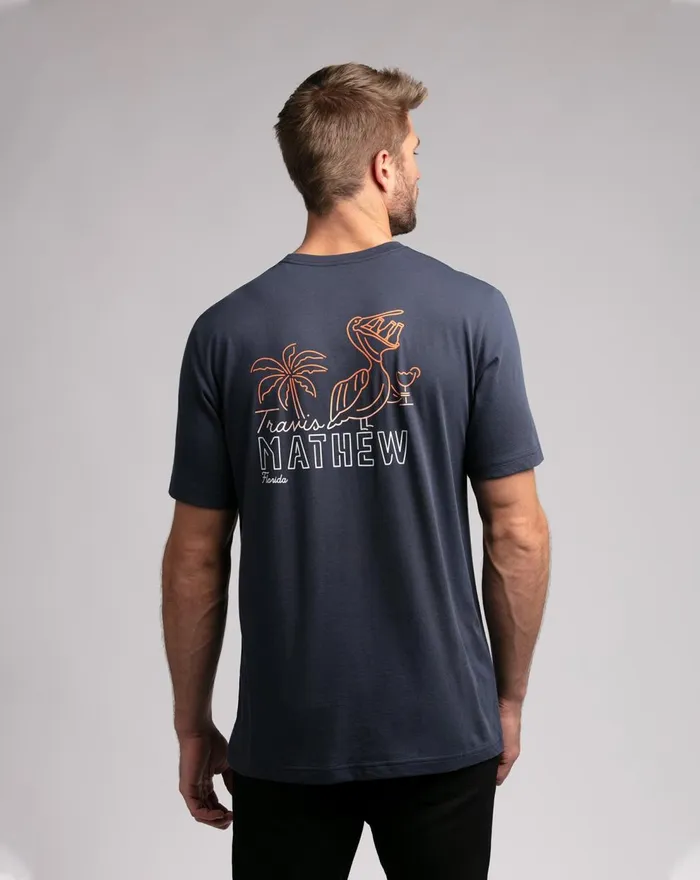 Men Tees TravisMathew SIESTA TEE Mood Indigo