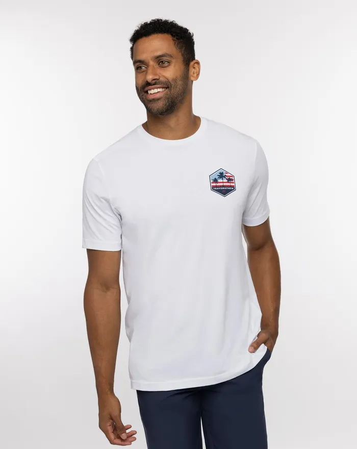 Men Tees TravisMathew SKY ROCKET TEE White