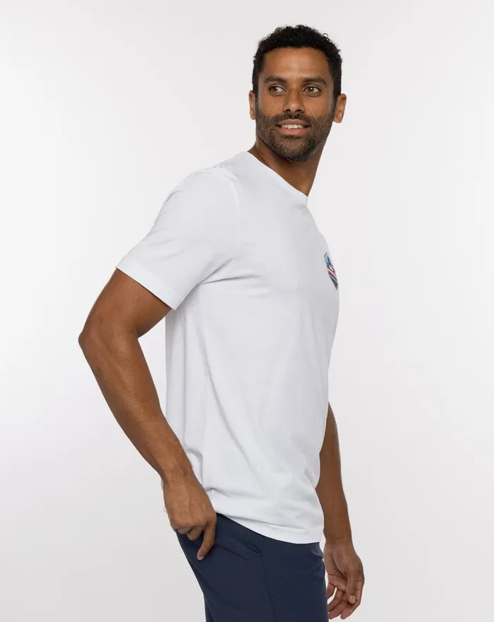 Men Tees TravisMathew SKY ROCKET TEE White