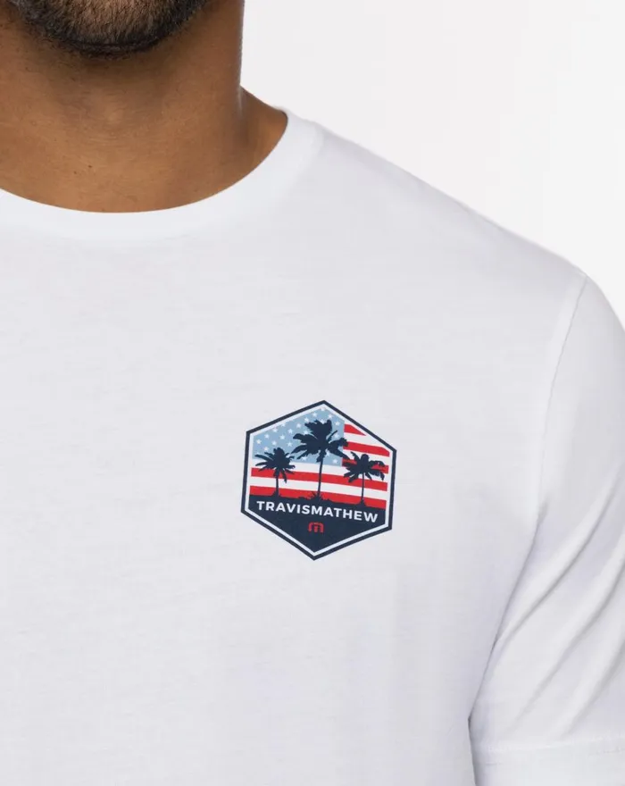 Men Tees TravisMathew SKY ROCKET TEE White