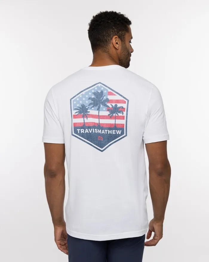 Men Tees TravisMathew SKY ROCKET TEE White