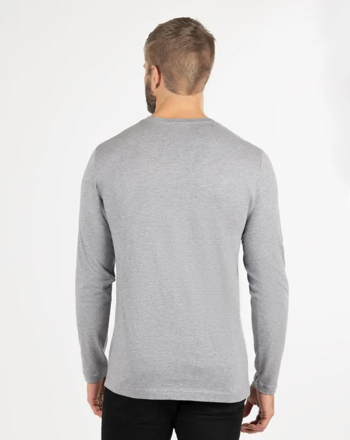 Men Tees TravisMathew SKYROCKET LONG SLEEVE TEE Heather Grey Men Tees TravisMathew SKYROCKET LONG SLEEVE TEE Heather Grey