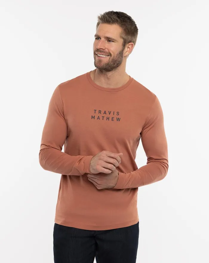 Men Tees TravisMathew SMOKY TASTE TEE Copper
