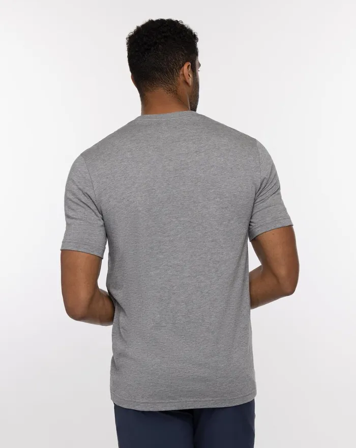 Men Tees TravisMathew SOLAR FLARE TEE Heather Grey