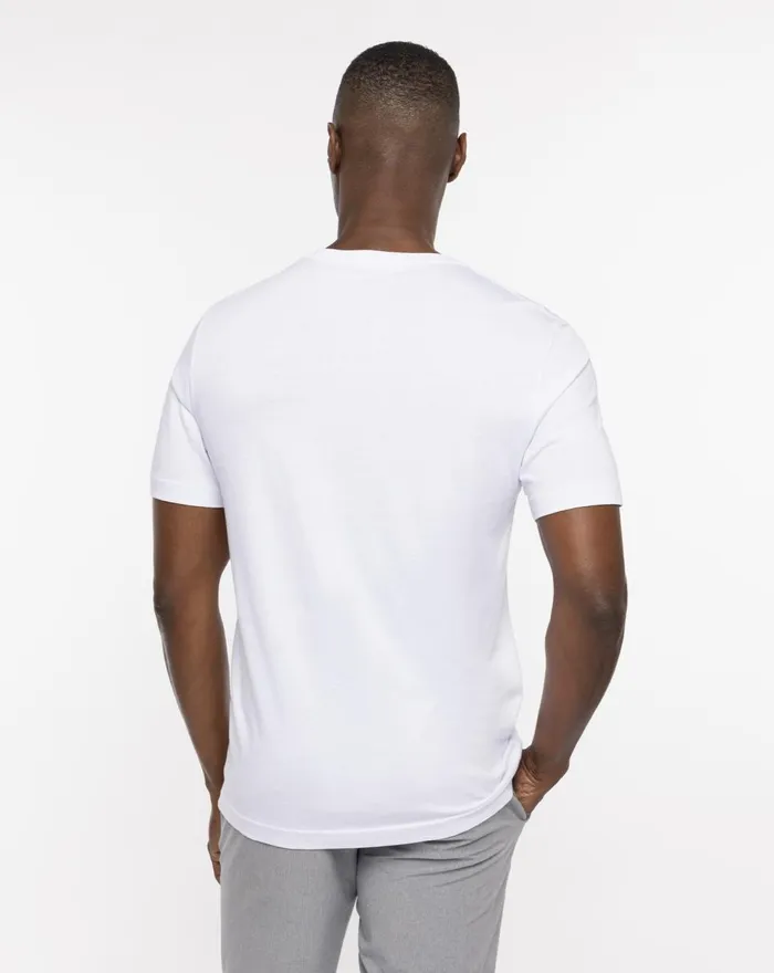 Men Tees TravisMathew SOUTHERN HIGHLANDS TEE White Men Tees TravisMathew SOUTHERN HIGHLANDS TEE White