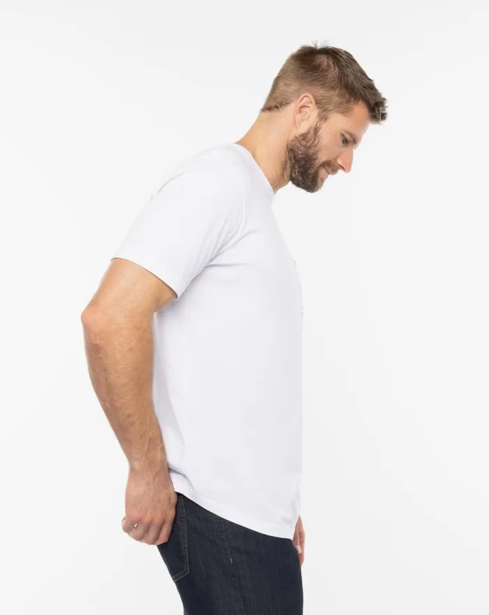 Men Tees TravisMathew SPLATTER POCKET TEE White