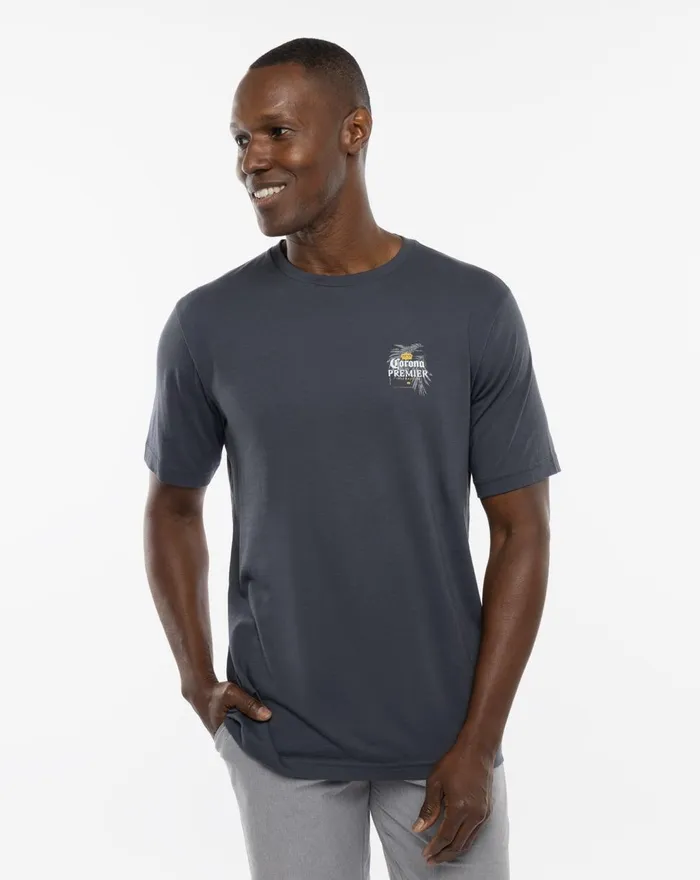 Men Tees TravisMathew SUMMER SIP TEE Blue Nights