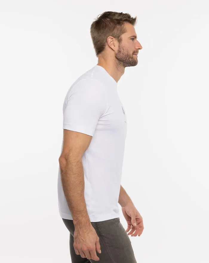 Men Tees TravisMathew SUN GLARE TEE White Men Tees TravisMathew SUN GLARE TEE White