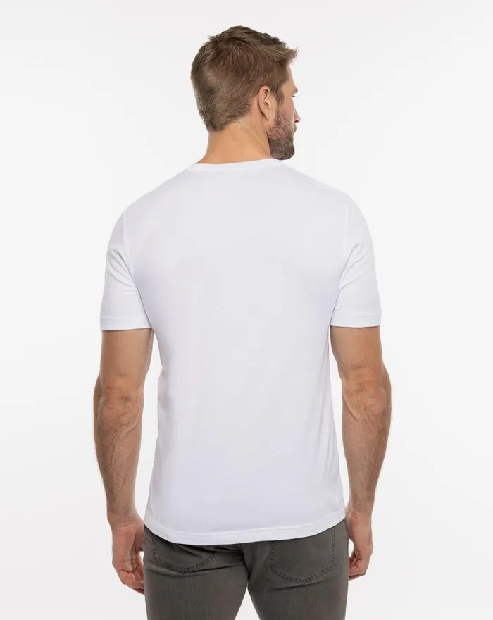 Men Tees TravisMathew SUN GLARE TEE White Men Tees TravisMathew SUN GLARE TEE White