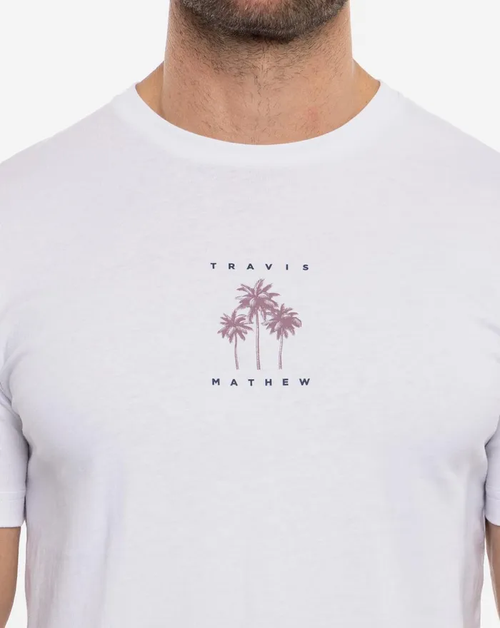 Men Tees TravisMathew SUN GLARE TEE White Men Tees TravisMathew SUN GLARE TEE White