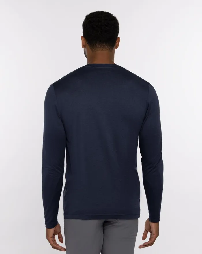 Men Tees TravisMathew TAKE THE CREDIT ACTIVE TEE Heather Navy Men Tees TravisMathew TAKE THE CREDIT ACTIVE TEE Heather Navy